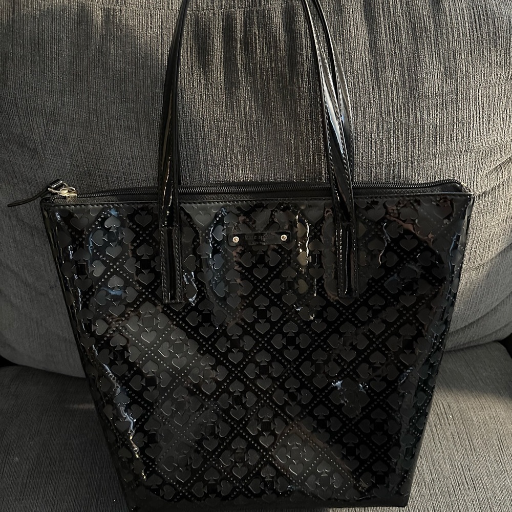 kate spade Black Patent Shoulder Tote